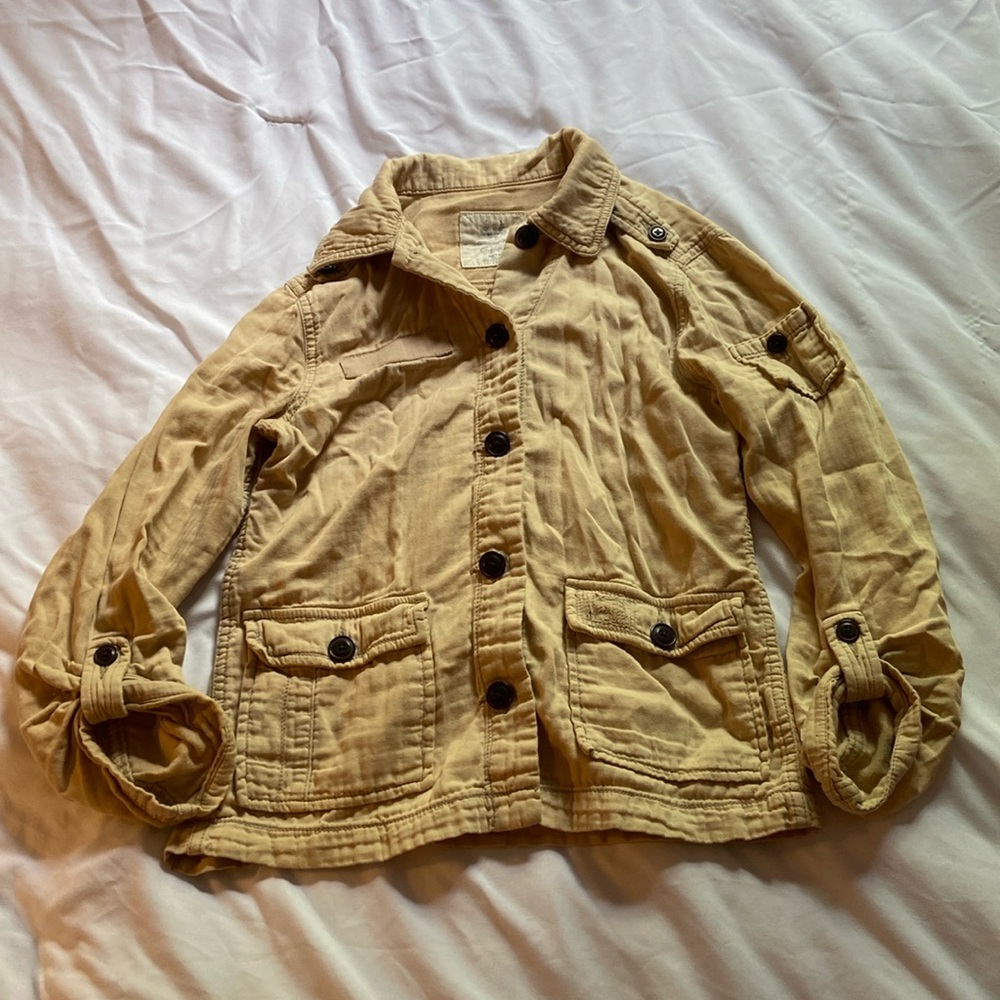 AE Canvas 100% cotton canvas utility jacket